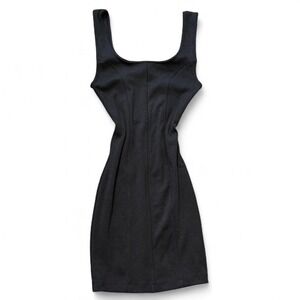 Classic Fitted Sleeveless Black Dress, Women's Size S